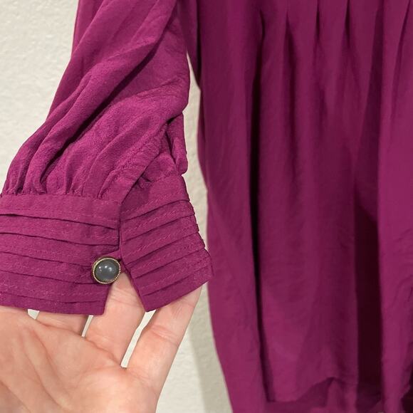 JOIE Silk Blouse Womens Button Down Romantic Size Small - Picture 5 of 7